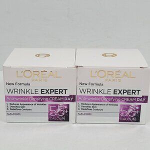LOréal Paris Wrinkle Expert 55+ Anti-Wrinkle Densifying Cream 50ml Set of 2 NIB